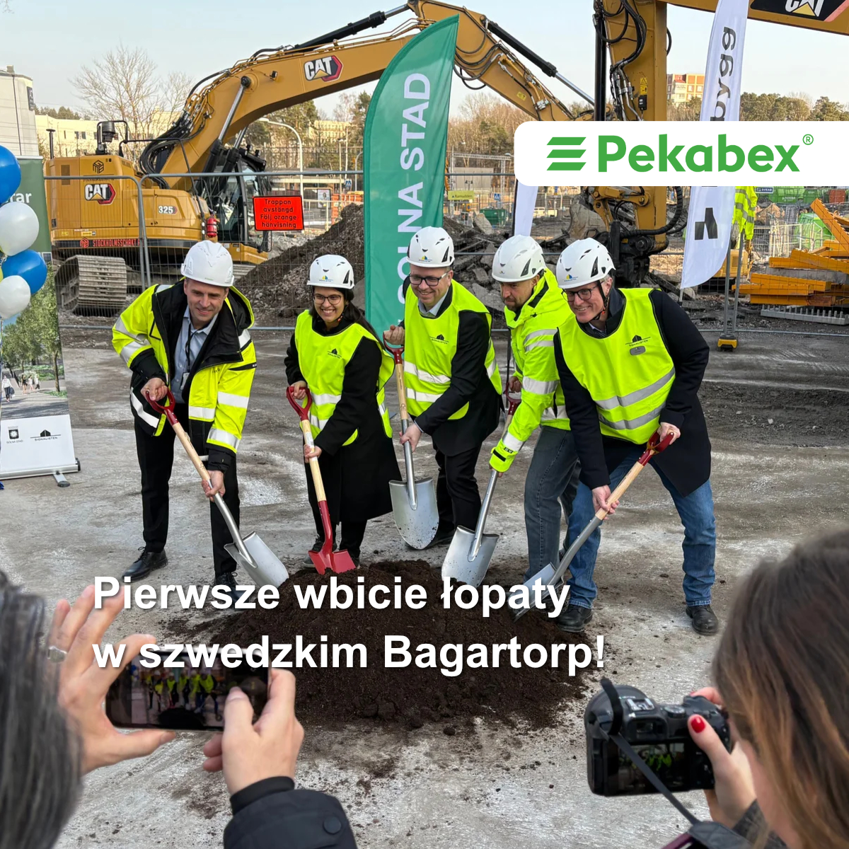 Pierwsze wbicie łopaty w szwedzkim Bagartorp!